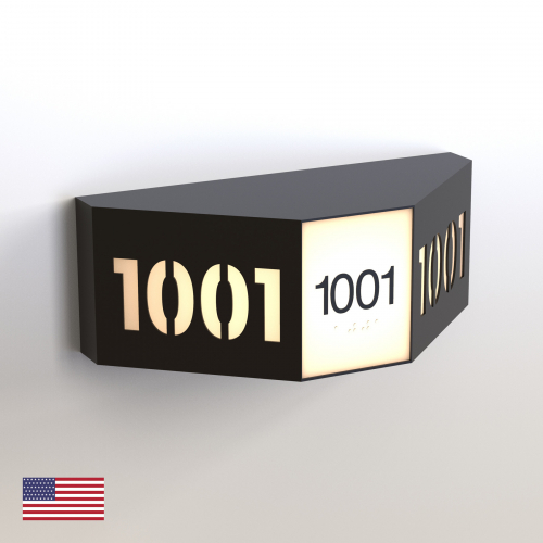 CS6957 | Illuminated Room Number<br><strong> Minimum - 25 Pieces</strong>