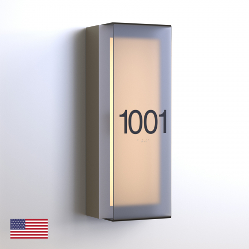 CS6960 | Illuminated Room Number<br><strong> Minimum - 25 Pieces</strong>