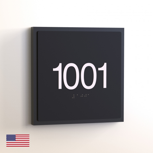 CS7072 | Non Illuminated Room Number<br><strong> Minimum - 25 Pieces</strong>