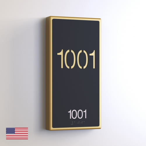 CS7073 | Non Illuminated Room Number<br><strong> Minimum - 25 Pieces</strong>