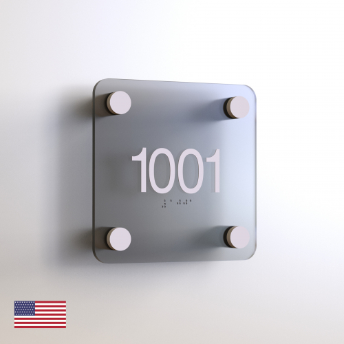 CS7075 | Non Illuminated Room Number<br><strong> Minimum - 25 Pieces</strong>