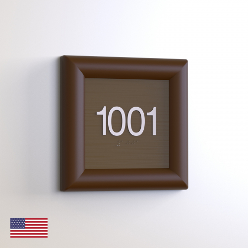 CS7076 | Non Illuminated Room Number<br><strong> Minimum - 25 Pieces</strong>