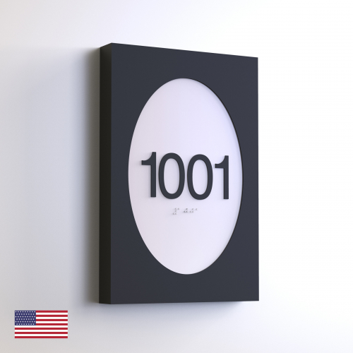 CS7079 | Non Illuminated Room Number<br><strong> Minimum - 25 Pieces</strong>
