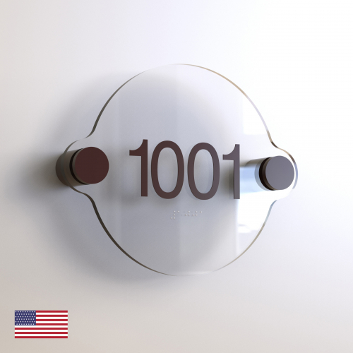 CS7080 | Non Illuminated Room Number<br><strong> Minimum - 25 Pieces</strong>