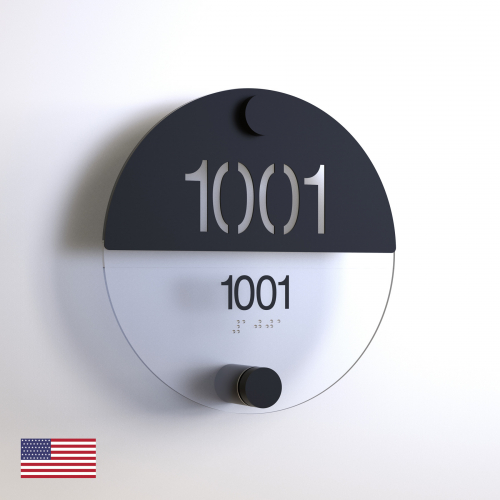CS7087 | Non Illuminated Room Number<br><strong> Minimum - 25 Pieces</strong>