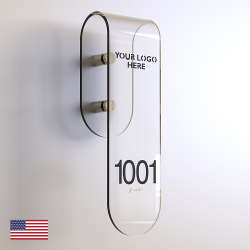 CS7088 | Non Illuminated Room Number<br><strong> Minimum - 25 Pieces</strong>