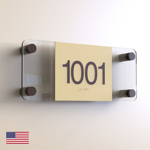 CS7089 | Non Illuminated Room Number<br><strong> Minimum - 25 Pieces</strong>