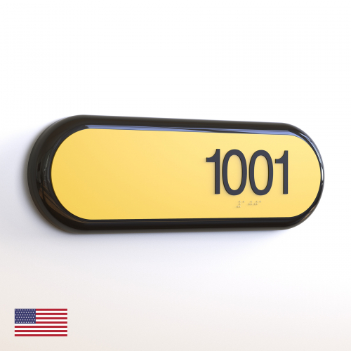 CS7090 | Non Illuminated Room Number<br><strong> Minimum - 25 Pieces</strong>