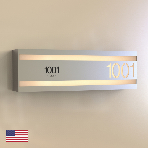 CS6155 | Illuminated Room Number<br><strong> Minimum - 25 Pieces</strong>