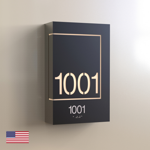CS6271 | Illuminated Room Number<br><strong> Minimum - 25 Pieces</strong>