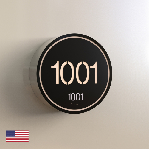 CS6275 | Illuminated Room Number<br><strong> Minimum - 25 Pieces</strong>