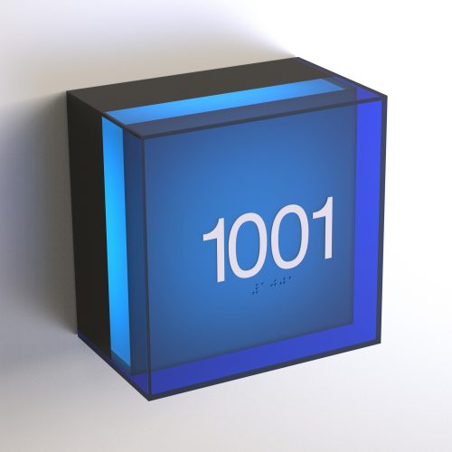 CS7242-BL | Illuminated Room Number<br><strong> Minimum - 25 Pieces</strong>