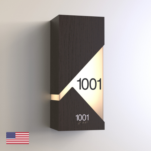 CS7244 | Illuminated Room Number<br><strong> Minimum - 25 Pieces</strong>