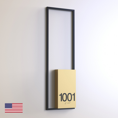 CS7255 | Non Illuminated Room Number<br><strong> Minimum - 25 Pieces</strong>