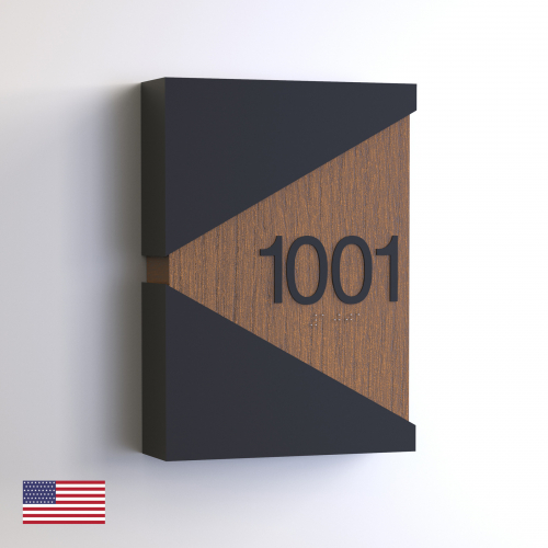 CS7258 | Non Illuminated Room Number<br><strong> Minimum - 25 Pieces</strong>