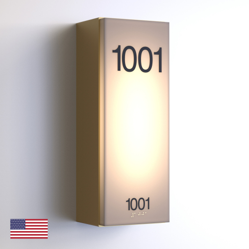 CS7317 | Illuminated Room Number<br><strong> Minimum - 25 Pieces</strong>