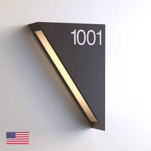 CS7320 | Illuminated Room Number<br><strong> Minimum - 25 Pieces</strong>