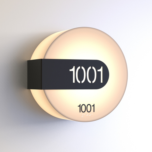 CS7322 | Illuminated Room Number<br><strong> Minimum - 25 Pieces</strong>