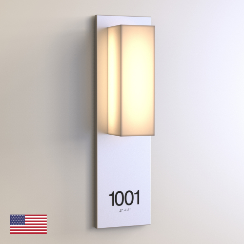 CS7329 | Illuminated Room Number<br><strong> Minimum - 25 Pieces</strong>