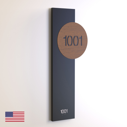 CS7330 | Non Illuminated Room Number<br><strong> Minimum - 25 Pieces</strong>