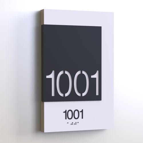 CS6271-1-NL | Non Illuminated Room Number<br><strong> Minimum - 25 Pieces</strong>
