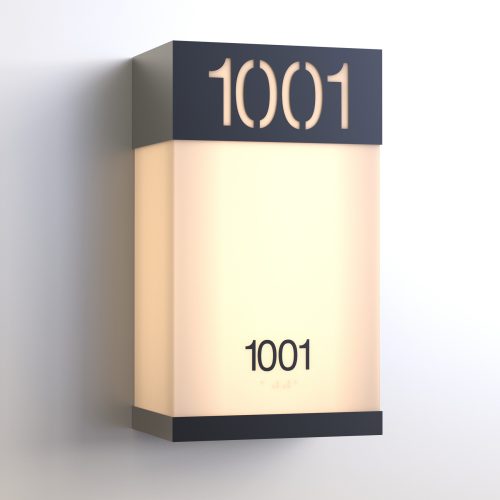 CS6963 | Illuminated Room Number<br><strong> Minimum - 25 Pieces</strong>