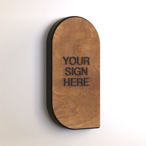 WS10000 | Wood Wayfinding Sign<br><strong> Corner Long</strong>