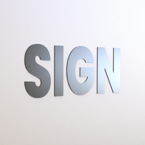 WS7765 | Large Metal Signs <br><strong>Minimum – 1 Piece</strong>