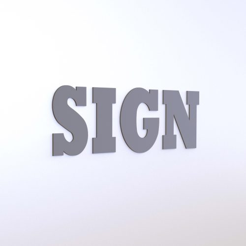 WS7767 | Large Standard Signs <br><strong>Minimum – 1 Piece</strong>