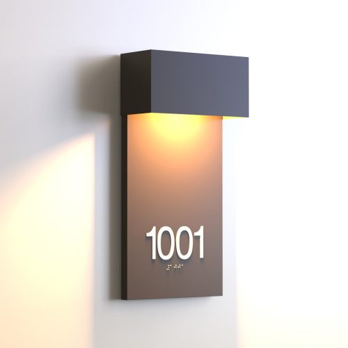 CS7878 | Illuminated Room Number<br><strong> Minimum - 25 Pieces</strong>
