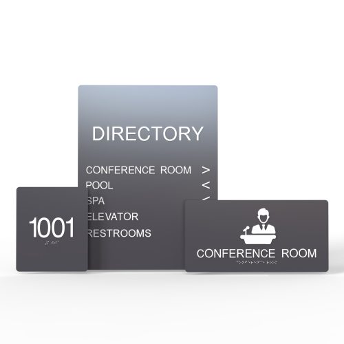 WS7678 | Recta Metal Wayfinding Sign <strong>Minimum – 1 Piece</strong>