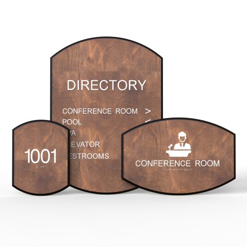 WS7695 | Flex Wood Wayfinding Sign <strong>Minimum – 1 Piece</strong>