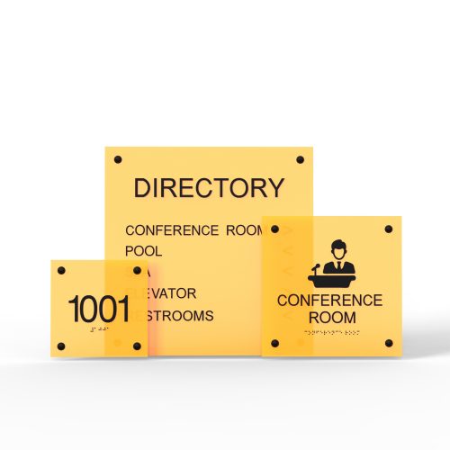 WS7662 | Quadra Acrylic Wayfinding Sign <strong>Minimum – 1 Piece</strong>