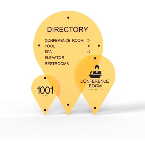 WS7666 | Spot Acrylic Wayfinding Sign <strong>Minimum – 1 Piece</strong>