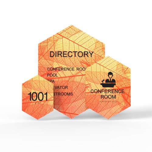 WS7710 | Hexalong Background Wayfinding Sign <strong>Minimum – 1 Piece</strong>