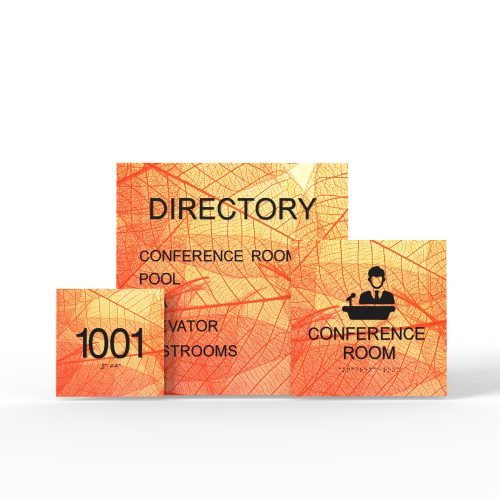 WS7714 | Quadra Background Wayfinding Sign <strong>Minimum – 1 Piece</strong>