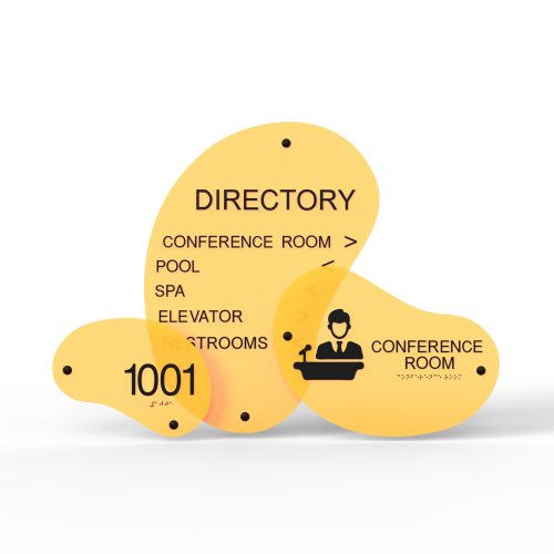 WS7661 | Pod Acrylic Wayfinding Sign <strong>Minimum – 1 Piece</strong>