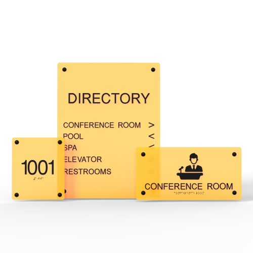 WS7665 | Recta Acrylic Wayfinding Sign <strong>Minimum – 1 Piece</strong>